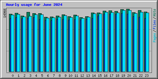 Hourly usage for June 2024